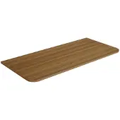 Saniclass Terra Topblad - 100x46x2cm - afgeronde hoeken - sandwood (licht eiken)