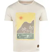 Koko Noko T-shirt ecru Jongens Stretchkatoen Ronde hals Printopdruk - maat 122
