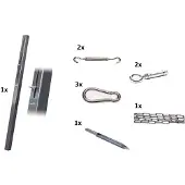 Platinum bevestigingsmaterialen schaduwdoek combinatiepakket 1