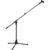 Hercules Stands HCMS-540B microfoonstandaard, 65,5 cm, telescopische arm, driepotig, voor drums, versterkers