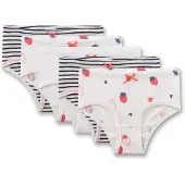 Sanetta Onderbroek rood / zwart / wit