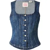 Levi's Top 'Sculpted Top' blauw denim
