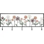 Kare design Wand Kapstok ingelijste bloemen