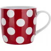 Banquet Keramische Mok Dots Rood met Stippen - 310 ml