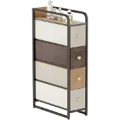 HOMCOM Fabric Dresser-Vliesstof, Staal-20L x 47B x 84,5H cm-Meerkleurig