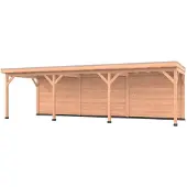 Westwood Douglas overkapping, 900 x 350, met achterwand, Comfort Plus