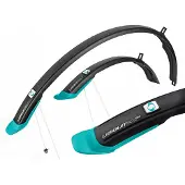 Simpla Ubiquit 50mm Fietsspatborden 28'' Zwart/Zeegroen