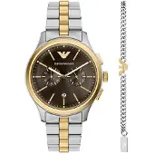 Emporio Armani Analoog horloge goud / zwart / zilver