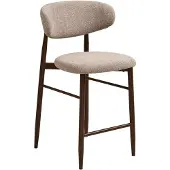 Ebuy24 Barstoel Levanto - Zand Hout - Set van 2