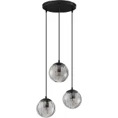 Lyora Hanglamp Abbacus 3-lichts smoke glas