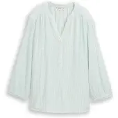 Tom Tailor Blouse mintgroen / wit