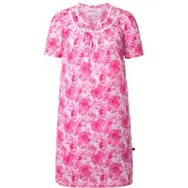 Ulla Popken Nachthemd pink / wit