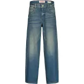 Vingino Keith loose fit jeans dark blue denim Blauw Effen - maat 164
