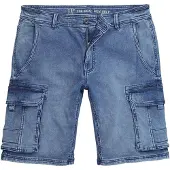 JP 1880 Regular Fit Cargo Shorts blauw, Effen