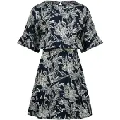 Vingino Jurk 'Pommy' navy / lichtgrijs
