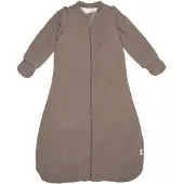 Lodger Hopper - Newborn slaapzak met afritsbare mouwen - 62cm - 3.3 TOG - Autostoel - Bruin - Slaapzak Baby Winter