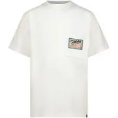 Vingino Shirt 'Hoscot' beige / blauw / oranjerood / wit