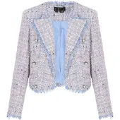 Faina Blazers 'Festive' lichtblauw / rosa / wit