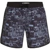 O'Neill Zwemshorts 'O'riginals Scallop 16' lichtgrijs / zwart