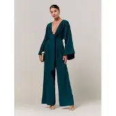 SAVEL Jumpsuit 'SASSY' petrol