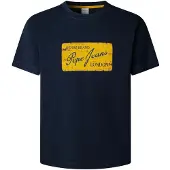 Pepe Jeans Shirt 'Suen' blauw / geel