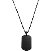 Lucleon Zwarte Dogtagketting