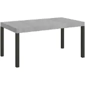 Itamoby Uittrekbare tafel, 90 x 130/234 cm, frame: Everyday Premium Cement, antraciet