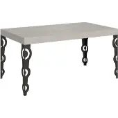 Itamoby Karamay kasjmier uittrektafel 160/244x80 cm met antracietkleurige poten