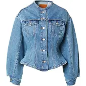 Levi's Tussenjas 'Sculpted Trucker Jacket' blauw denim