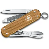 Victorinox zakmes Classic Alox - zandkleur, 5 functies