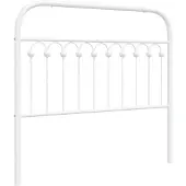 Super Merchant Vervangend hoofdbord 107 cm metaal wit