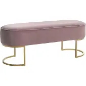 Beliani MILRY - Bankje - Roze - Fluweel