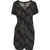 Urban Classics Jumpsuit zwart / wit