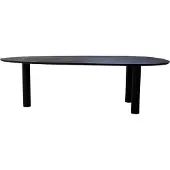 Giga Meubel Eettafel Hana Organisch Zwart 260cm