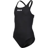 Arena Team Pro Solid Eendelig badpak Meisjes, zwart 110 2022 Badmode