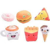 Johntoy Pluche Fastfood Knuffels - Take-Away Zak - 3 Varianten