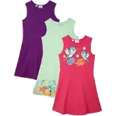 Bonprix Meisjes jersey jurk (set van 3) van biologisch katoen maat 92/98