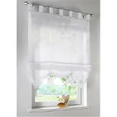 Bonprix Effen vouwgordijn met gerecycled polyester maat h/b: 170/43 cm