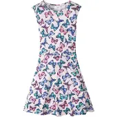 Bonprix Meisjes jersey jurk met vlinderprint maat 164/170