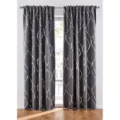 Bonprix Verduisterend gordijn met glanzende print (1 stuk) maat H/B: 175/130 cm
