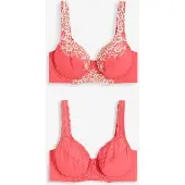 Bonprix Beugel bh met sierlijk kant (set van 2) maat 95