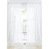 Bonprix Transparant gordijn met bloemenborduursel (1 stuk) h/b: 175/150 cm