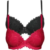 Bonprix Voorgevormde bh met sierlijk borduursel (set van 2) maat 95