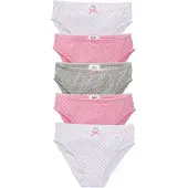 Bonprix Meisjes slips met satijnen strikje (set van 5) maat 140/146