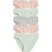 Bonprix Meisjes slip (set van 5) met biologisch katoen maat 140/146