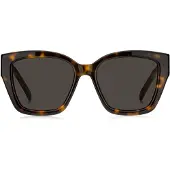 BOSS Zonnebril van havana-acetaat met Double B-monogram