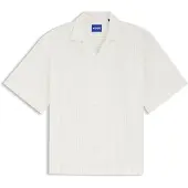 HUGO Relaxed-fit overhemd van katoenen popeline met print