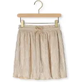 Nono Meisjes Rokken Nele Metallic Plissee Skirt - Goud - Maat 134/140