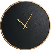 Beliani LUCENS - Wandklok - Zwart - MDF