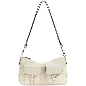 GUESS schoudertas Kassie Convertible Shoulder Bag Cream White crème